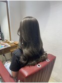 透明感アッシュグレージュ