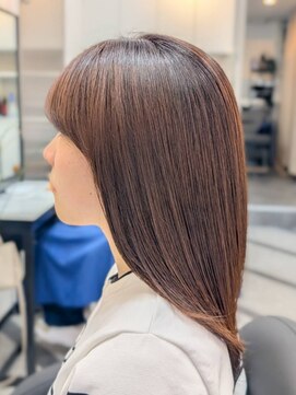 ヘアデザイニング ズーム 飯田橋店(hairdesigning Zoom) 30代40代50代：リタッチ＋酸熱トリートメント