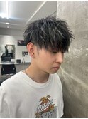 波巻きツイストスパイラルパーマ/フェザーパーマ/眉毛/メンズ