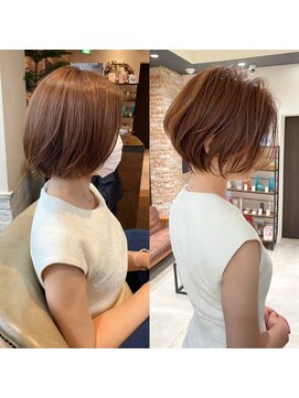 バンプ ギンザ(BUMP GINZA) 30代40代50代ショート白髪ぼかし髪型染め面長若見えへア伊