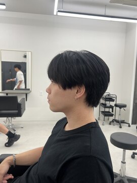 ステージ(STAGE) ダウンパーマ シースルーマッシュ センターパート