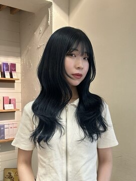 メロウマン(mellowman) ダークブルー20代30代40代ハイライトブリーチダブルカラー立川