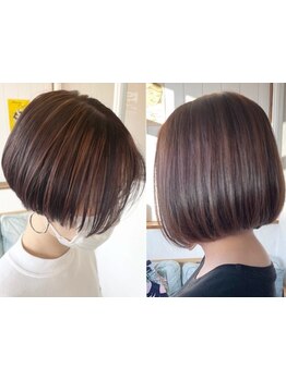 ファーストグレイカラーや明るく染めたい方にオススメ♪白髪ぼかしも白髪染めもワンランク上の仕上がりに＊