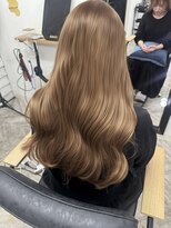 ウル(ulu)&nbsp;ワンブリーチ　ミルクティー　名東区美容室　ベージュカラー