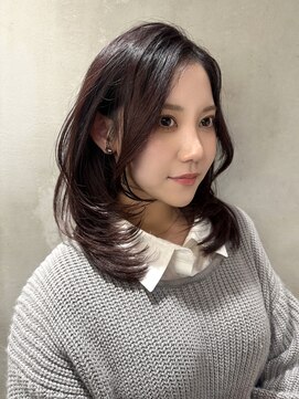 ロンドアジュール 横浜(Lond azur) ココアベージュ/バーガンディ/ショート/髪質改善/縮毛矯正/横浜