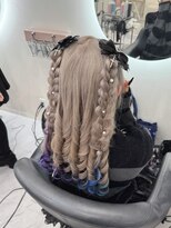 ヘア サロン クラン 東心斎橋店(hair salon clan)&nbsp;編みおろしハーフツイン