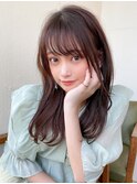 顔周りの後れ毛がかわいいシャギーレイヤーロング【浦和】