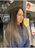 ブリーチハイライト髪質改善ダブルカラーレイヤーカット/新宿駅