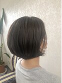 大人☆ショートボブ×ニュアンス全体ハイライト