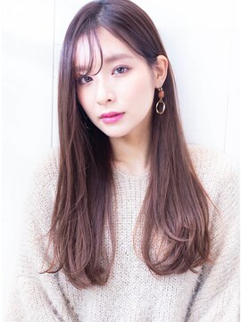 ルーヴル 西宮北口(Louvre) 【透明感☆シースルー前髪】ヘーゼルベージュニュアンスカラー