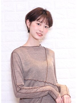 メリア(MELIA) 耳かけショートボブ#浦和#美容院#南浦和#縮毛矯正#髪質改善#艶髪