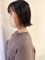 ツイギー 宮西店(TWiGGY)&nbsp;イヤリングカラーに切りっぱなしボブ