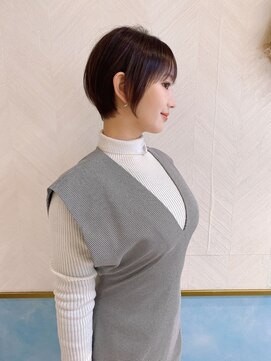 ロンド ストラーダ 心斎橋(Lond strada) ショート×ハイライト白髪ぼかし×シルキーベージュ[心斎橋]