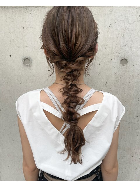 カジュアルヘアセット×tight arrange 