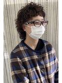 個性派マッシュウルフパーマ