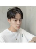 ツイストパーマ七三オールバックマッシュウルフスリークショート