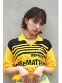 レイヤーのカーリーボブ
