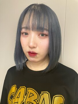 ティック 福井鯖江店(tic.) ボブ/ブルーカラー/ブリーチ