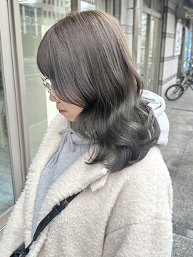 ミニム ヘアー(minim hair) 【minim×miku】透明感オリーブグレージュ