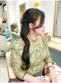 ハーフアップ/ヘアセット/府中