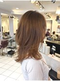 女子力UP セミロングレイヤー
