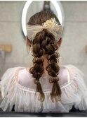 編み下ろしヘア/心斎橋ヘアセット