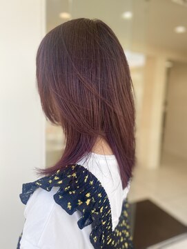 ヒビカ(HIBIKA) プラムボルドー ストレートレイヤー