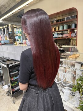 ノル 栄矢場町(nol) ナチュラルレッドグラデーション(ブリーチなしカラー/ボルドー)