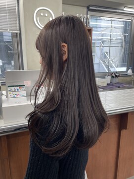 ニコ トウキョウ 渋谷(nico TOKYO) ダブルカラーチェリーレッドピンクブラウン韓国レイヤーロング