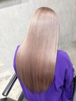 ラック(LUCK)&nbsp;ホワイトピンクベージュ/船橋/くすみベージュ/細めハイライト