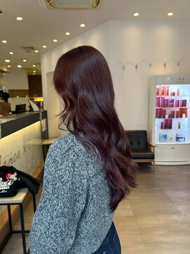 ワインレッドレッド／レディース／小顔