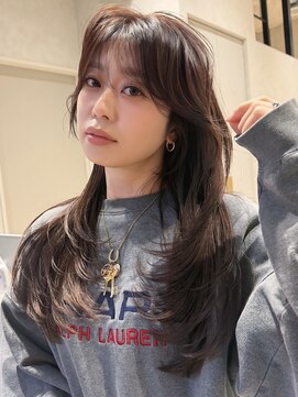 レイヤーカット/ワインレッド/赤髪/豊橋