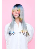 PELE原宿/ブリーチなしダブルカラー/ハイトーン/ケアブリーチ【３月上旬OPEN(予定)】&nbsp;着物ヘア/ダークアッシュ/ミディアムレイヤーカット/原宿