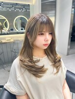ロンドウル 熊本(Lond ulu)&nbsp;大人ガーリー/レイヤーカット/似合わせカット/ハイライト