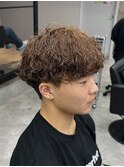 無造作シャドウパーマ/ニュアンス波巻きパーマ/ブラウン/秦野
