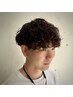 メンズカット+スパイラルパーマ ◯ 眉毛カット付き◯