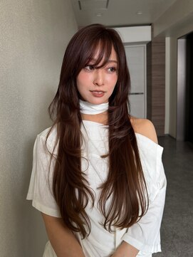 ジル ヘアデザイン ナンバ(JILL Hair Design NAMBA) レイヤーカット/チョコレートブラウン/韓国ヘア/難波