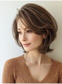 白髪ぼかし/脱白髪染め/グレージュ