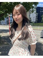 クプラ(Qpula)&nbsp;ロングレイヤー  透け感ベージュ