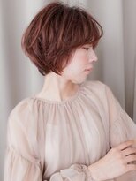 カバーヘア ブリス 北浦和(COVER HAIR bliss)&nbsp;ミルクティーピンクボルドーブラウンマッシュショート20代30代X