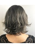 ダブルカラーハイライトアッシュグレージュ