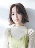 ボブ/カーキグレージュ/大人かわいい[恵比寿/恵比寿駅]