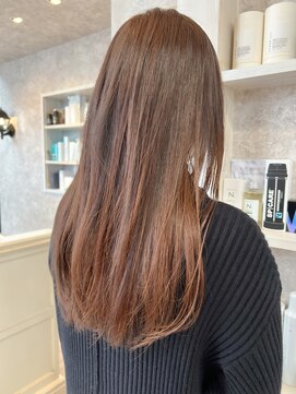 キャアリー(Caary) 福山市美容室Caary人気 大人可愛いナチュラルストレートヘア