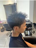 スパイキーショート ザクザクショート アップバング