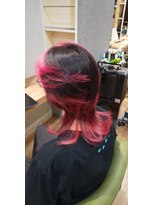 ブロッサム 東中野店 20代30代大人可愛い透明感ピンクブラウンケアブリーチ小顔