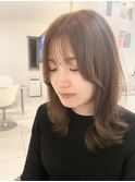 韓国風サイドバングレイヤー