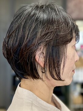 ヘアークリアー 春日部 大人可愛いグラデーションボブ/ふんわり耳かけ/30代40代50代