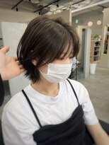 ジエクトカナウ 大阪梅田店(The Ect canow) くびれボブ／レイヤーボブ／アッシュグレー／小顔カット