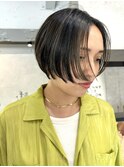 タッセルショート×セクションハイライト/ミニボブ/たまプラーザ