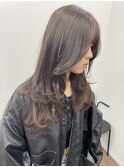 韓国風レイヤーカット/顔周りレイヤー/ナチュラルブラウンカラー